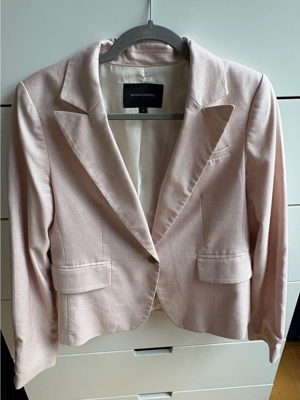 Banana Republic Blush Pink Tailored Women's Blazer